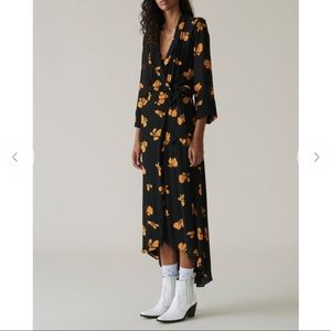 Ganni Fairfax wrap dress size 40/8